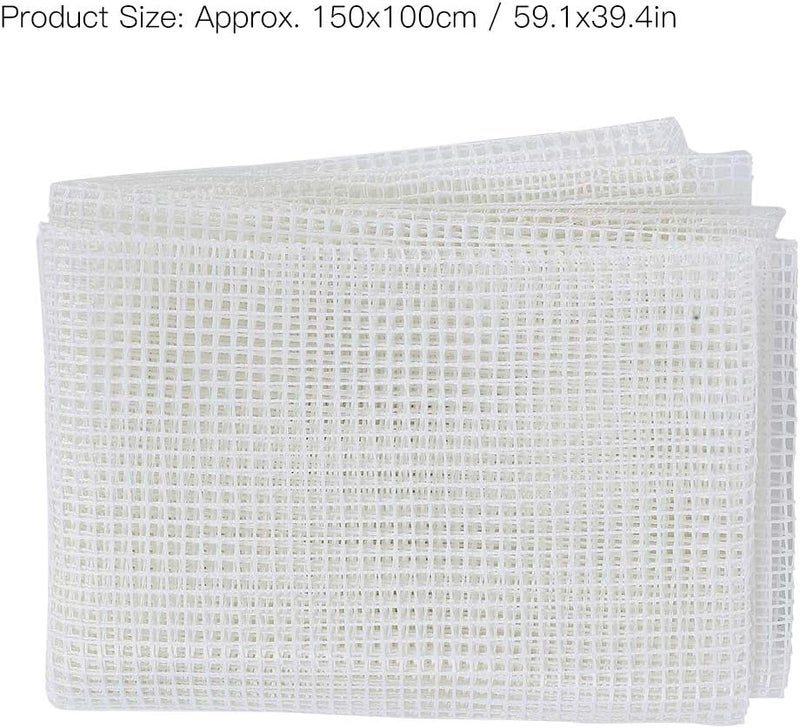 GLOGLOW Hook, Mesh Fabric Blank Rug Hooking Mesh Kit DIY Rug for Hook Rug Tapestry DIY(150x100cm/59x39.4in) - Image 3